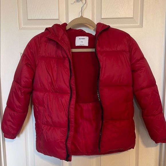 Old Navy Kids Red Puffer Jacket - Picture 1 of 3
